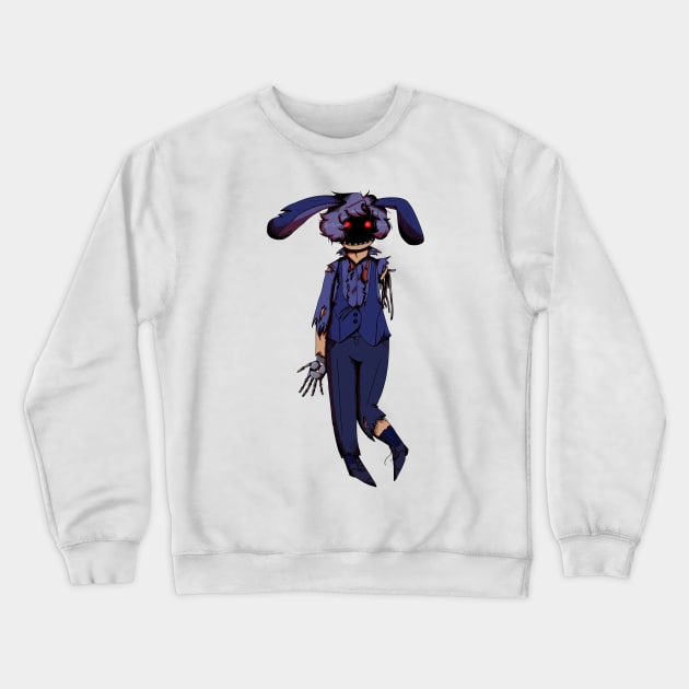 Withered Bonnie Gijinka Transparent Crewneck Sweatshirt by spaceagebarbie